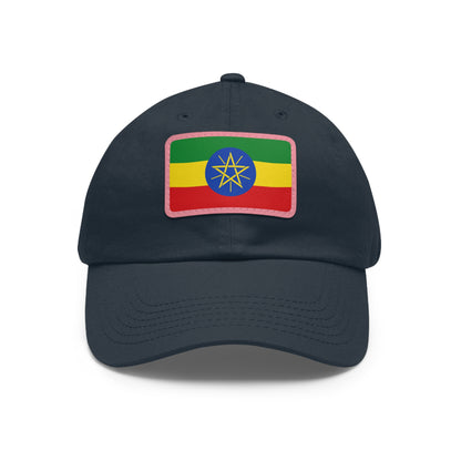 Ethiopia Leather Patch Hat