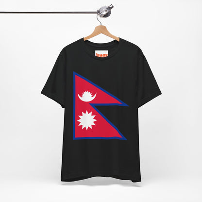 Nepal Flag on T-shirt