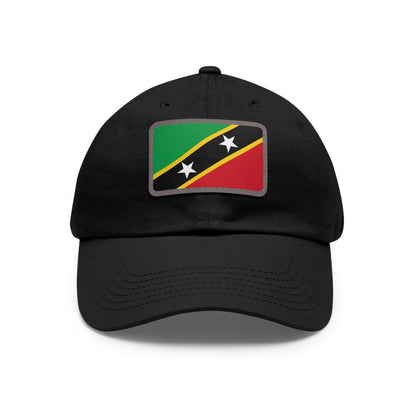 Saint Kitts and Nevis Leather Patch Hat
