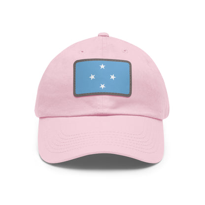 Federated States of Micronesia Leather Patch Hat