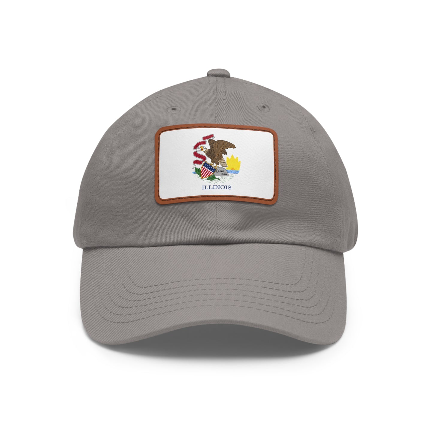 Illinois Leather Patch Hat