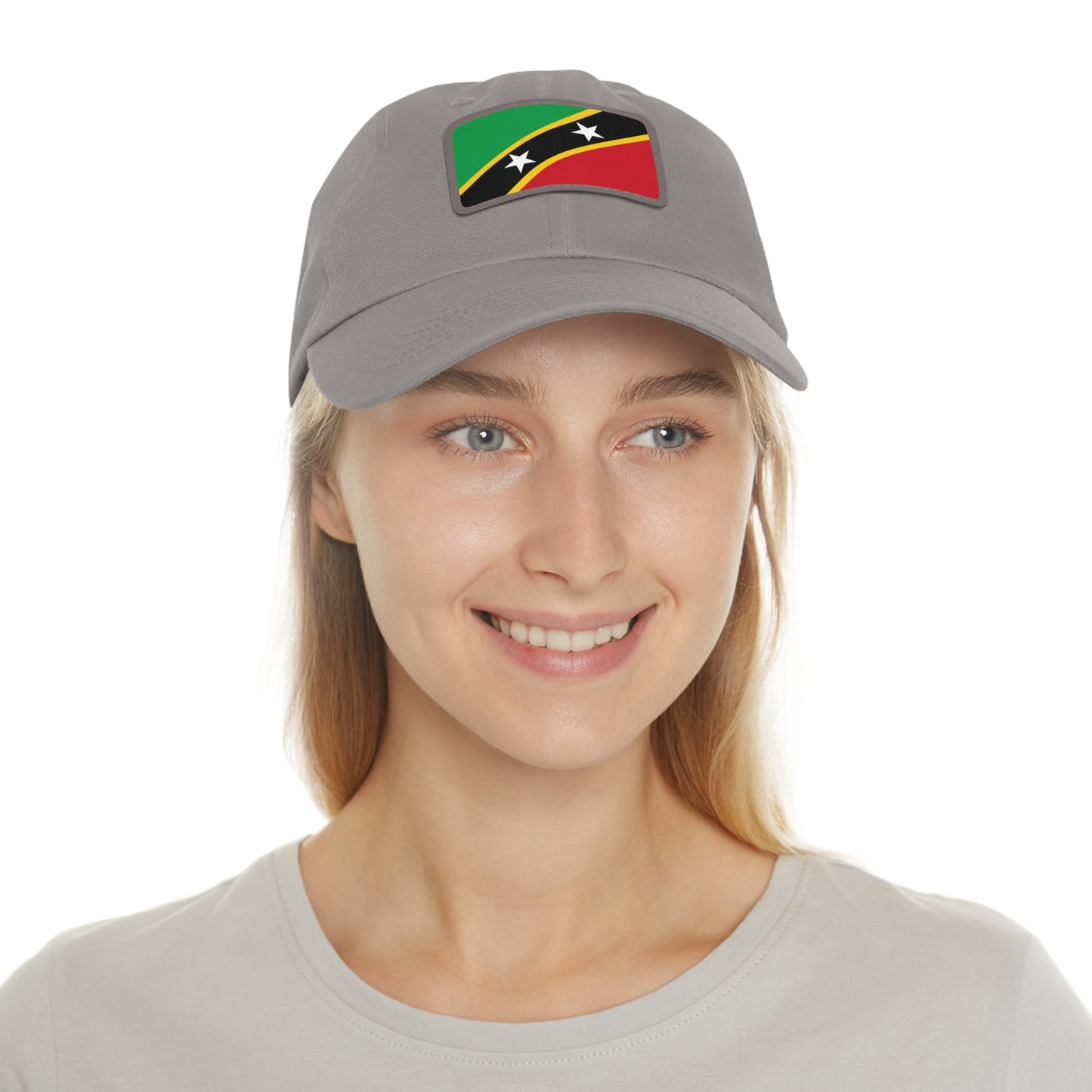 Saint Kitts and Nevis Leather Patch Hat