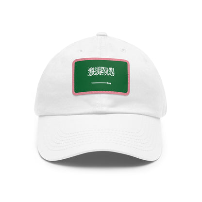 Saudi Arabia Leather Patch Hat