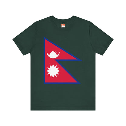 Nepal Flag on T-shirt