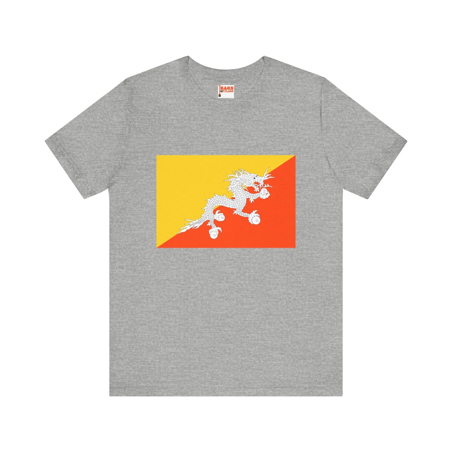 Bhutan Flag on T-shirt