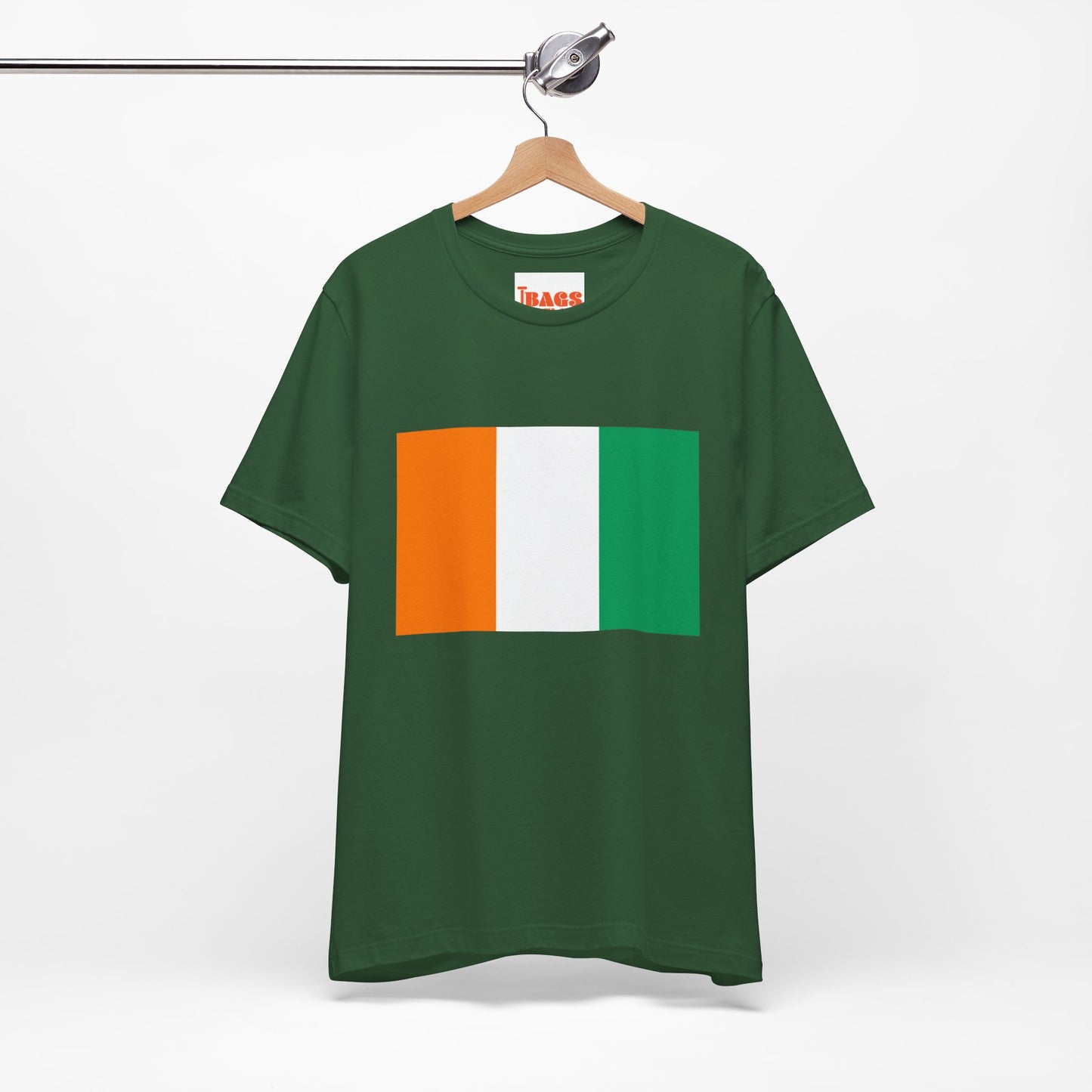 Cote d'Ivoire Flag on T-shirt