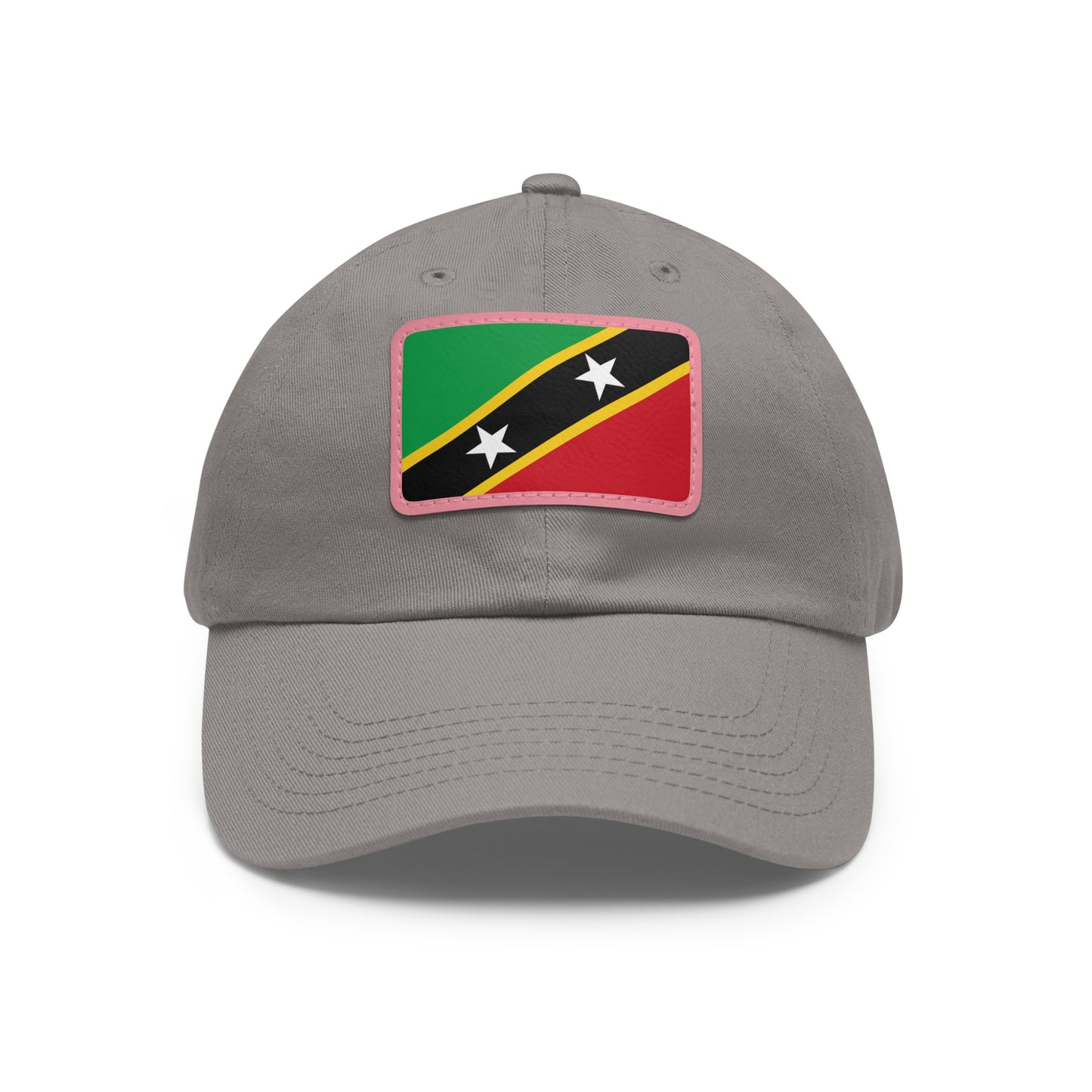 Saint Kitts and Nevis Leather Patch Hat