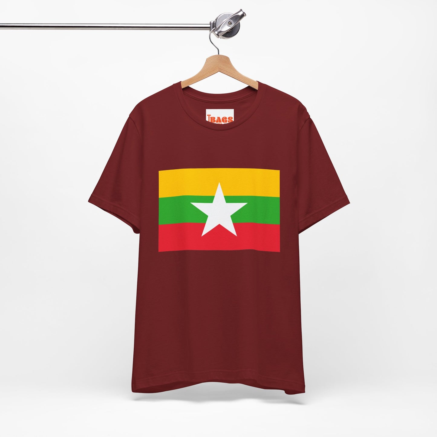 Myanmar Flag on T-shirt