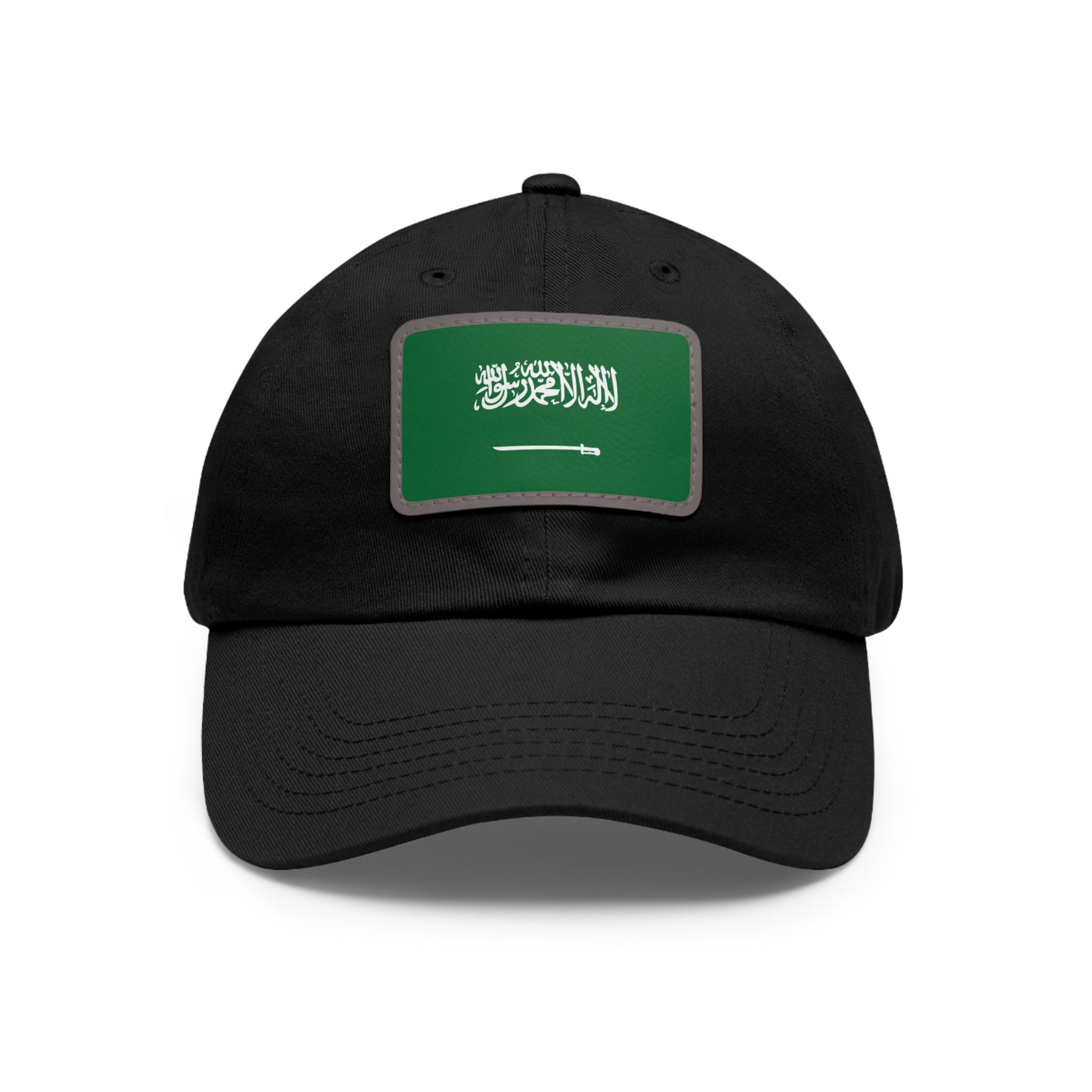 Saudi Arabia Leather Patch Hat