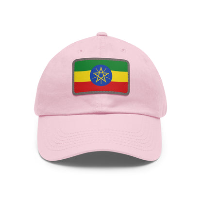 Ethiopia Leather Patch Hat