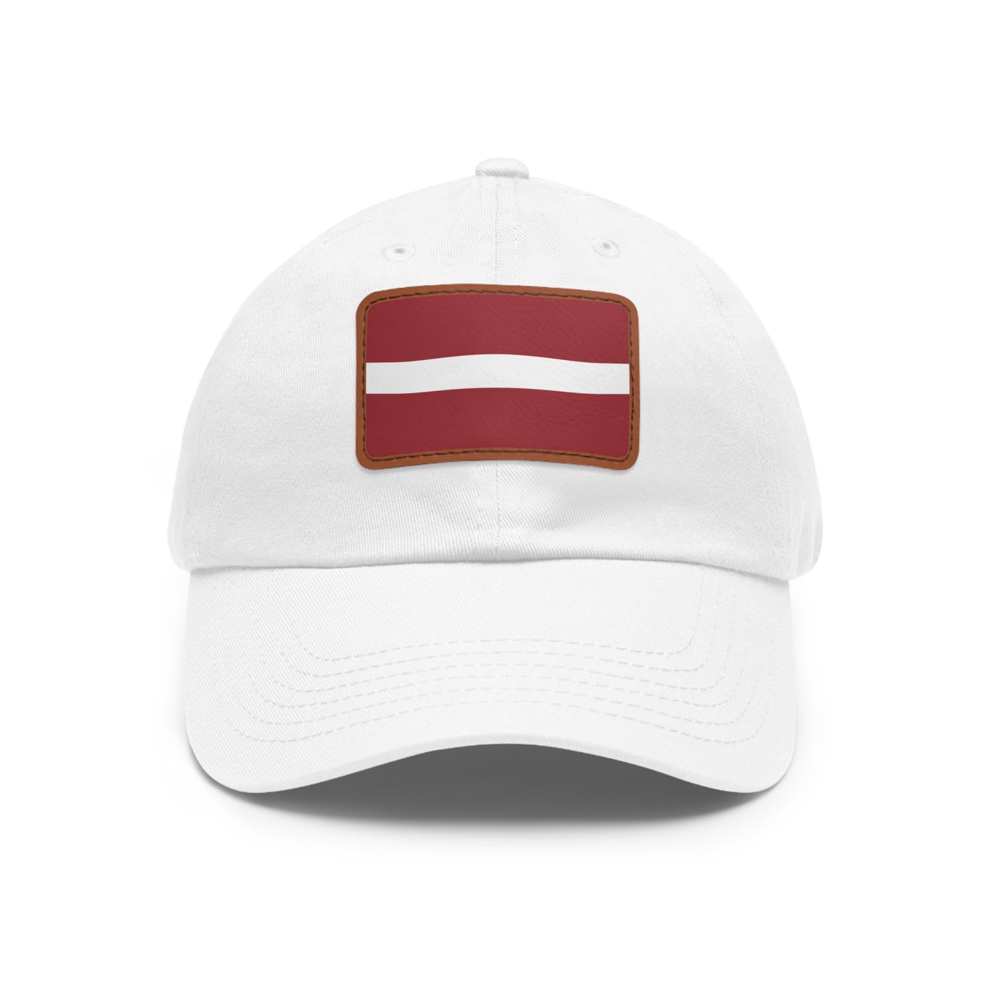 Latvia Leather Patch Hat