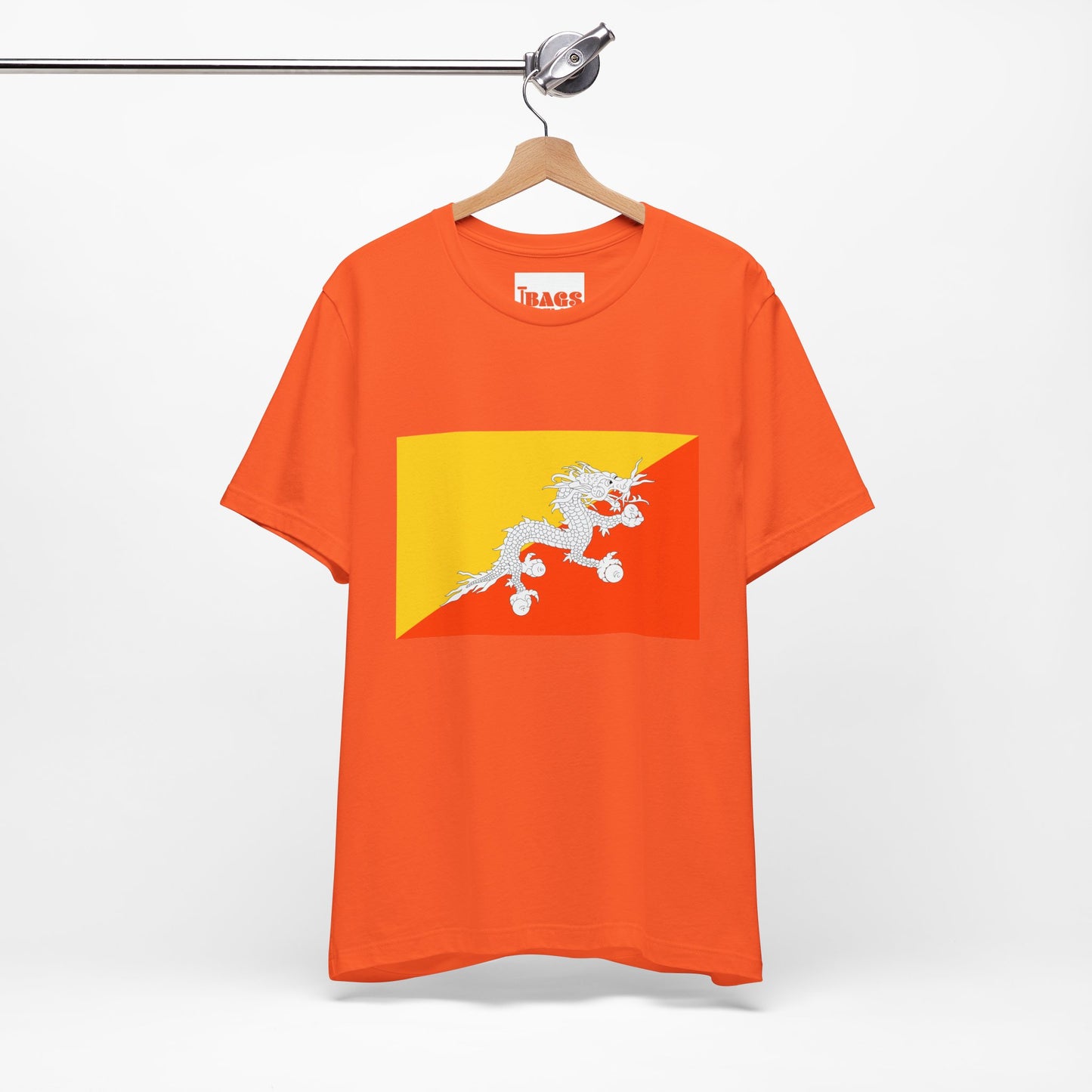 Bhutan Flag on T-shirt