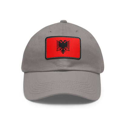 Albania Leather Patch Hat