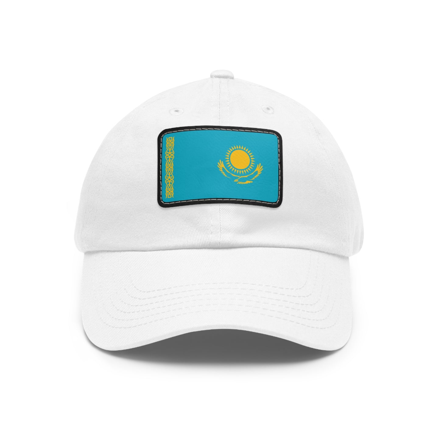 Kazakhstan Leather Patch Hat