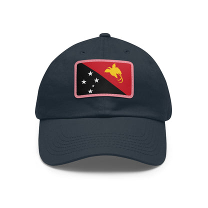 Papua New Guinea Leather Patch Hat