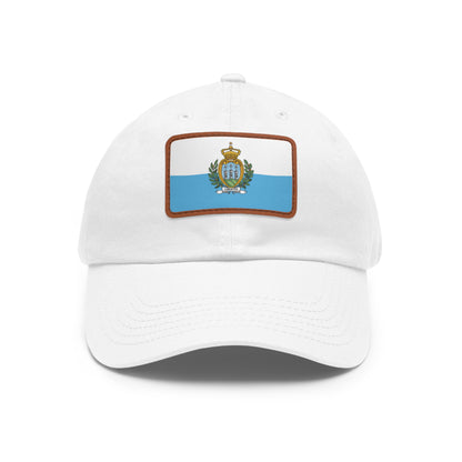 San Marino Leather Patch Hat