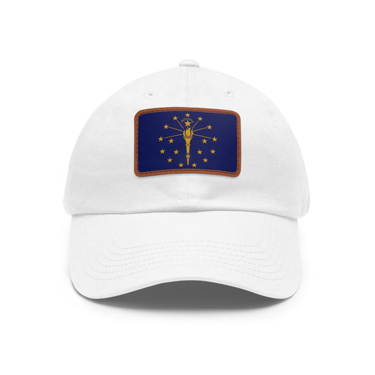 Indiana Leather Patch Hat