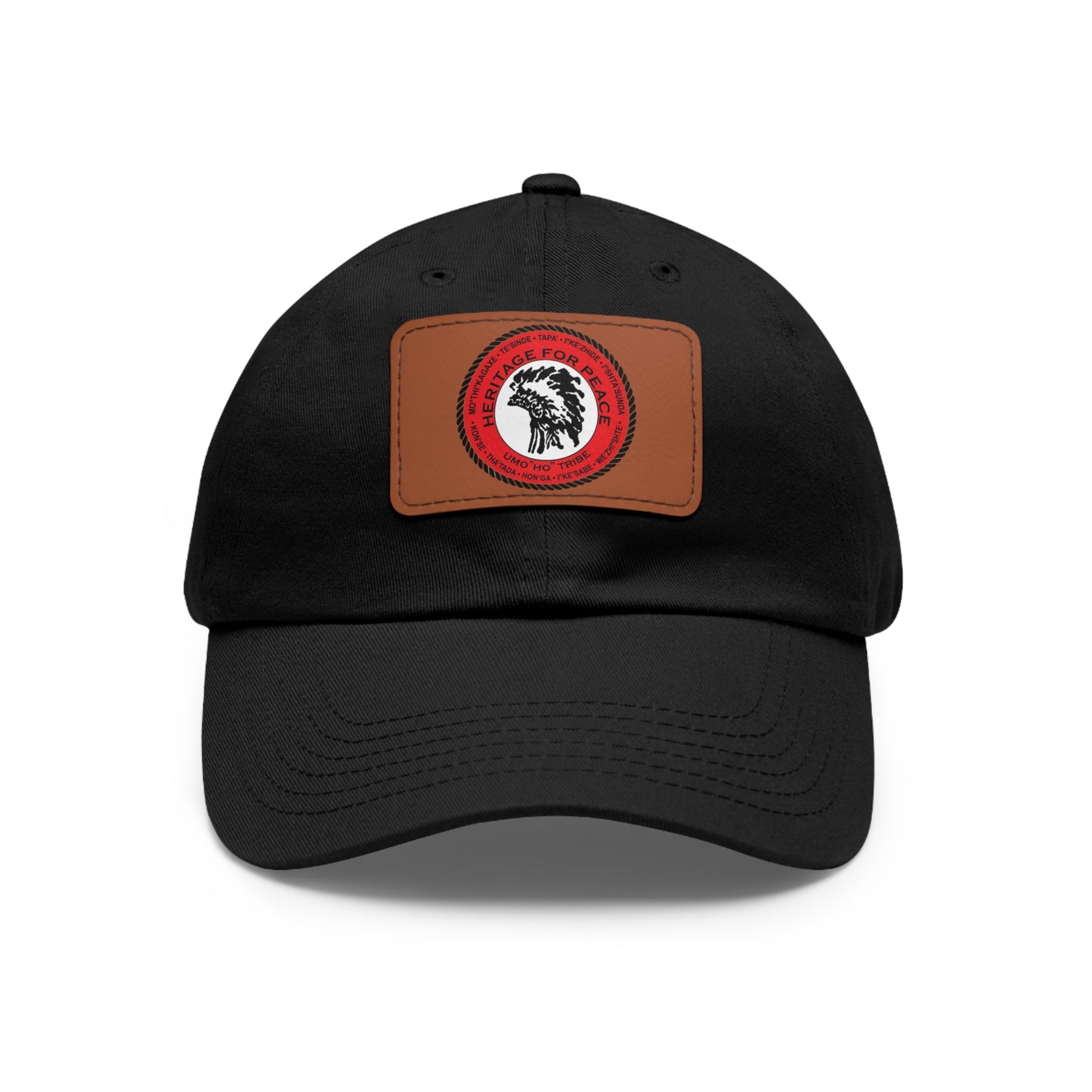Omaha People Leather Patch Hat