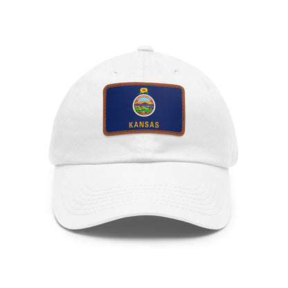 Kansas Leather Patch Hat