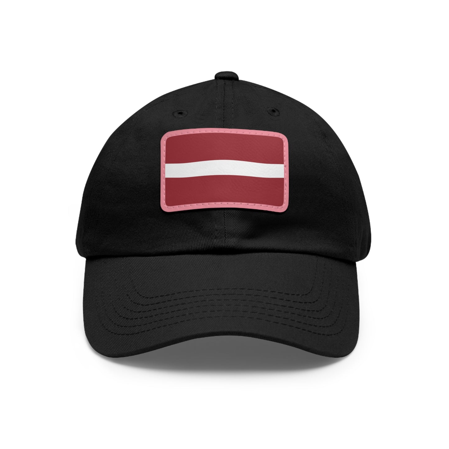 Latvia Leather Patch Hat