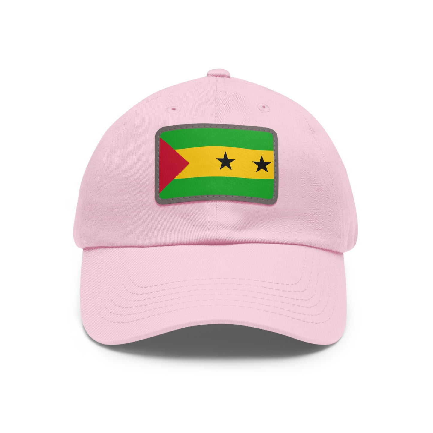 Sao Tome and Principe Leather Patch Hat