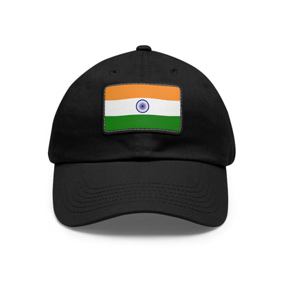 India Leather Patch Hat