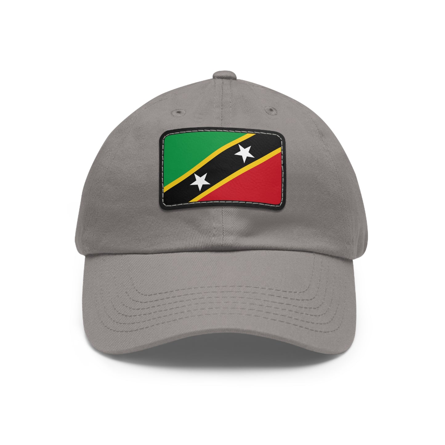 Saint Kitts and Nevis Leather Patch Hat