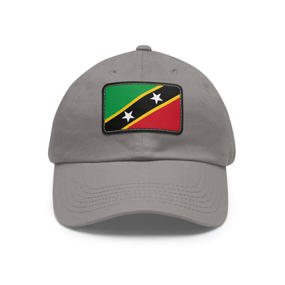 Saint Kitts and Nevis Leather Patch Hat