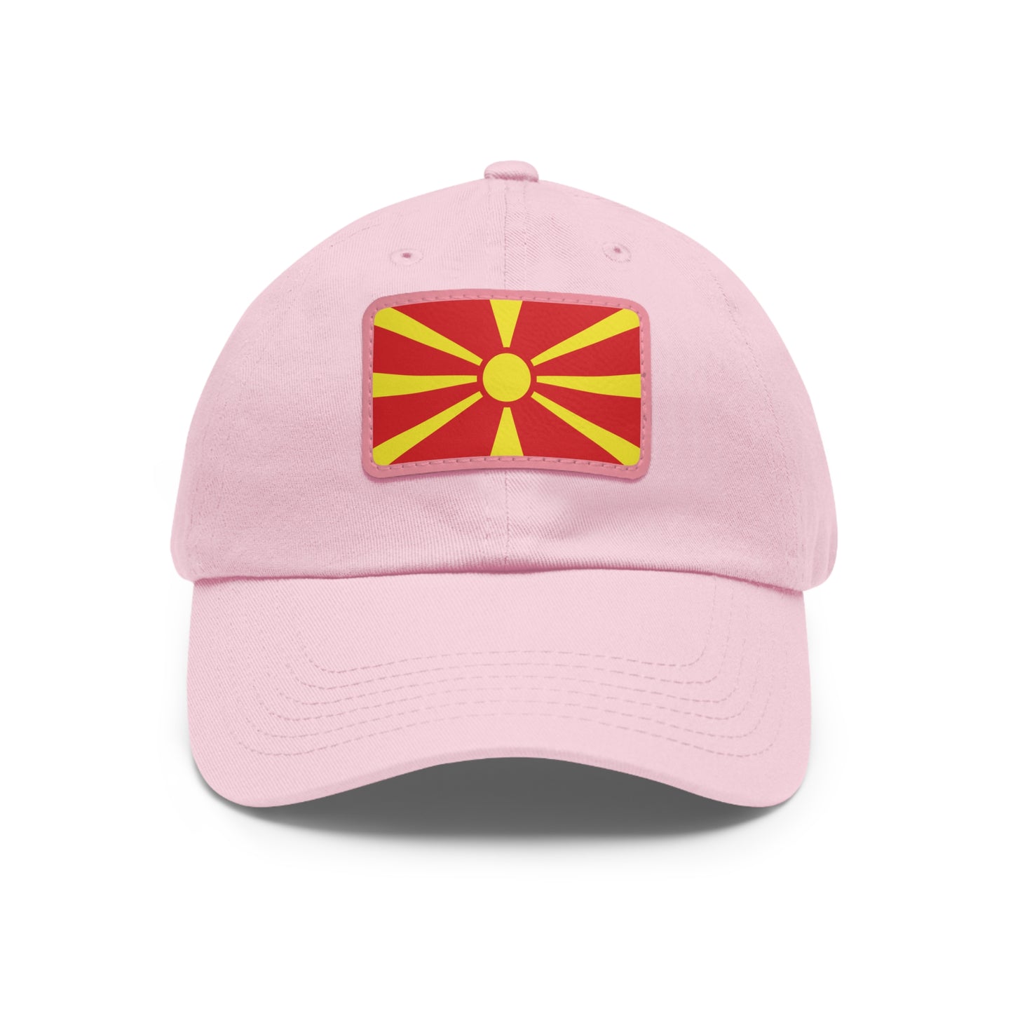 North Macedonia Leather Patch Hat
