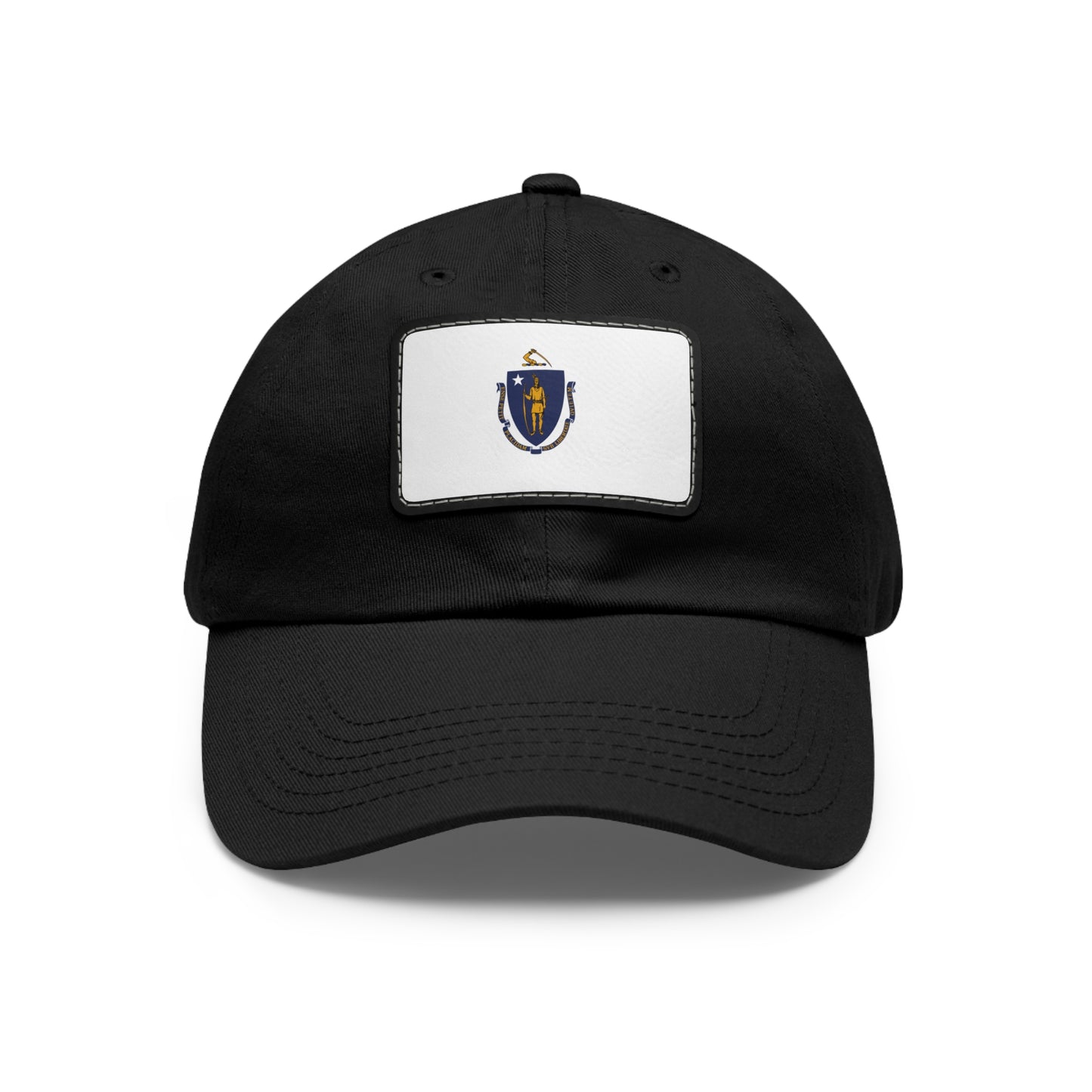 Massachusetts Leather Patch Hat