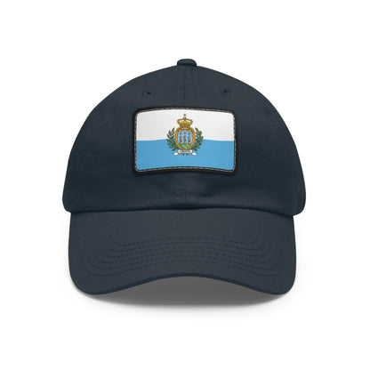 San Marino Leather Patch Hat