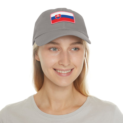 Slovakia Leather Patch Hat