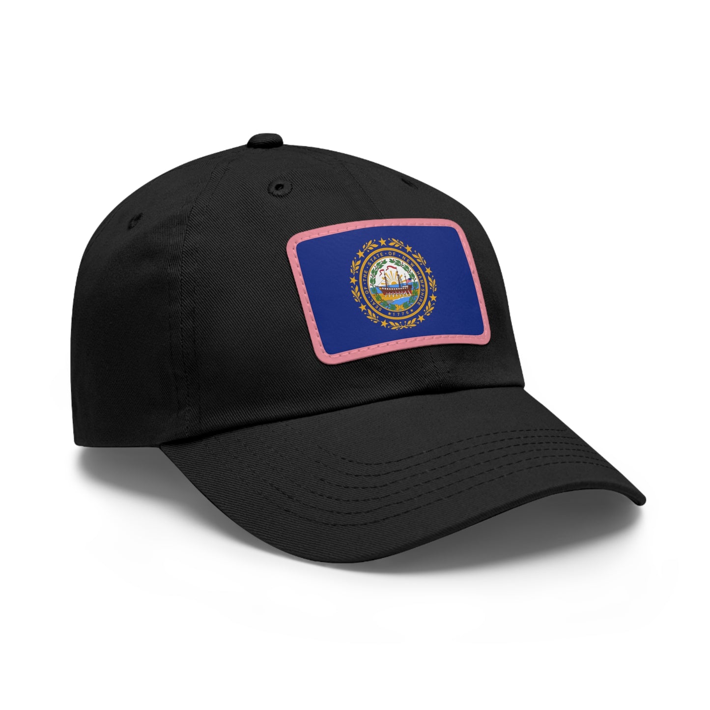 New Hampshire Leather Patch Hat