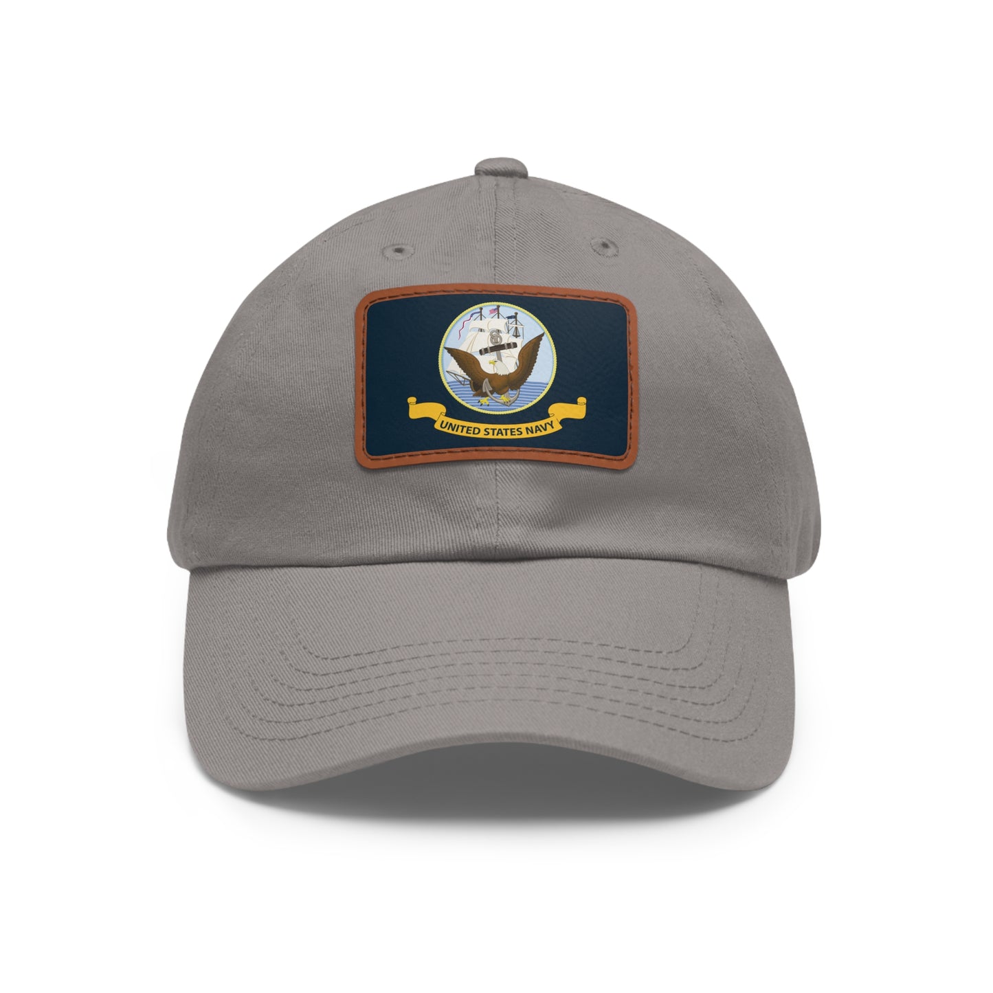US Navy Leather Patch Hat