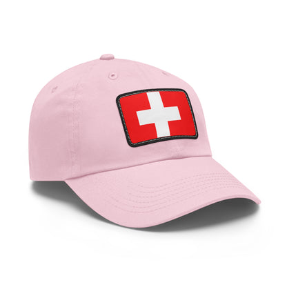 Switzerland Leather Patch Hat