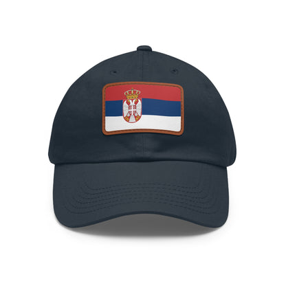 Serbia Leather Patch Hat