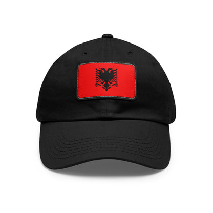 Albania Leather Patch Hat