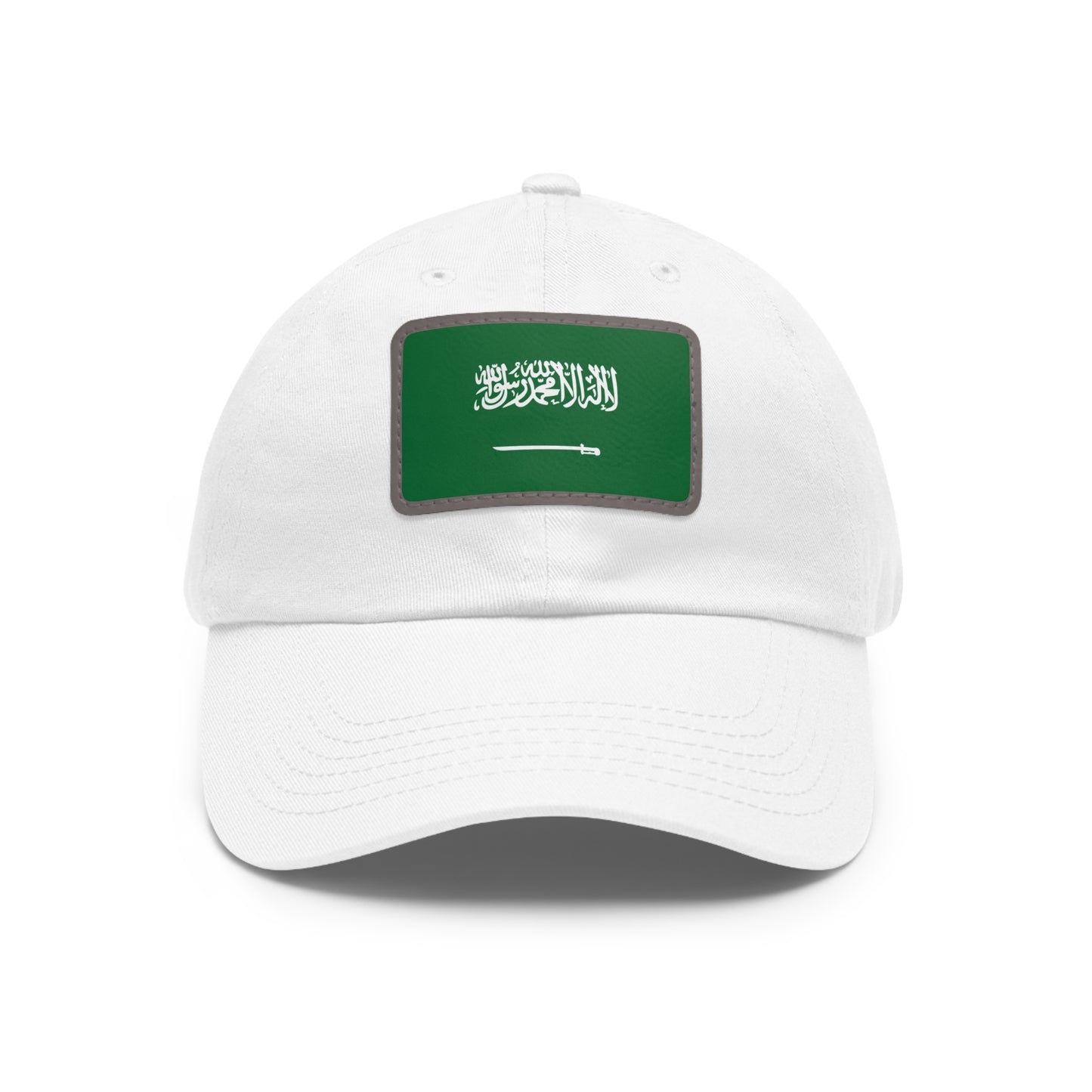 Saudi Arabia Leather Patch Hat