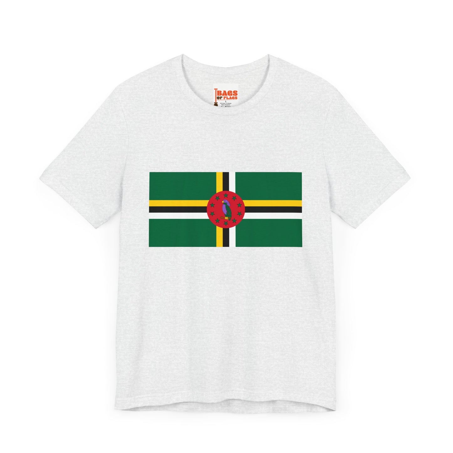 Dominica Flag on T-shirt