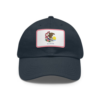Illinois Leather Patch Hat