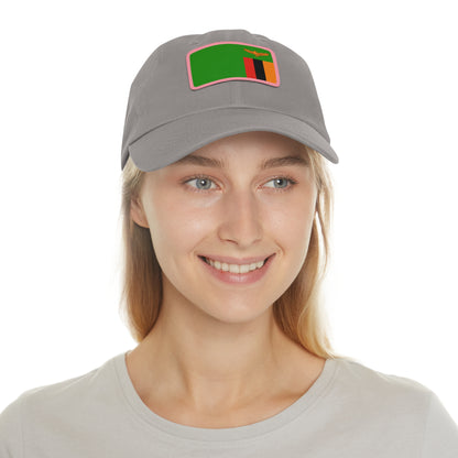 Zambia Leather Patch Hat