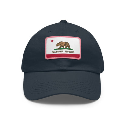 California Leather Patch Hat