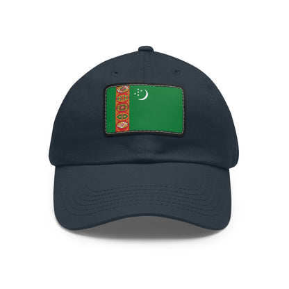 Turkmenistan Leather Patch Hat