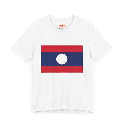 Laos Flag on T-shirt