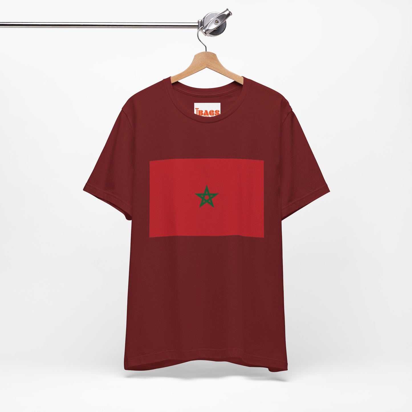 Morocco Flag on T-shirt