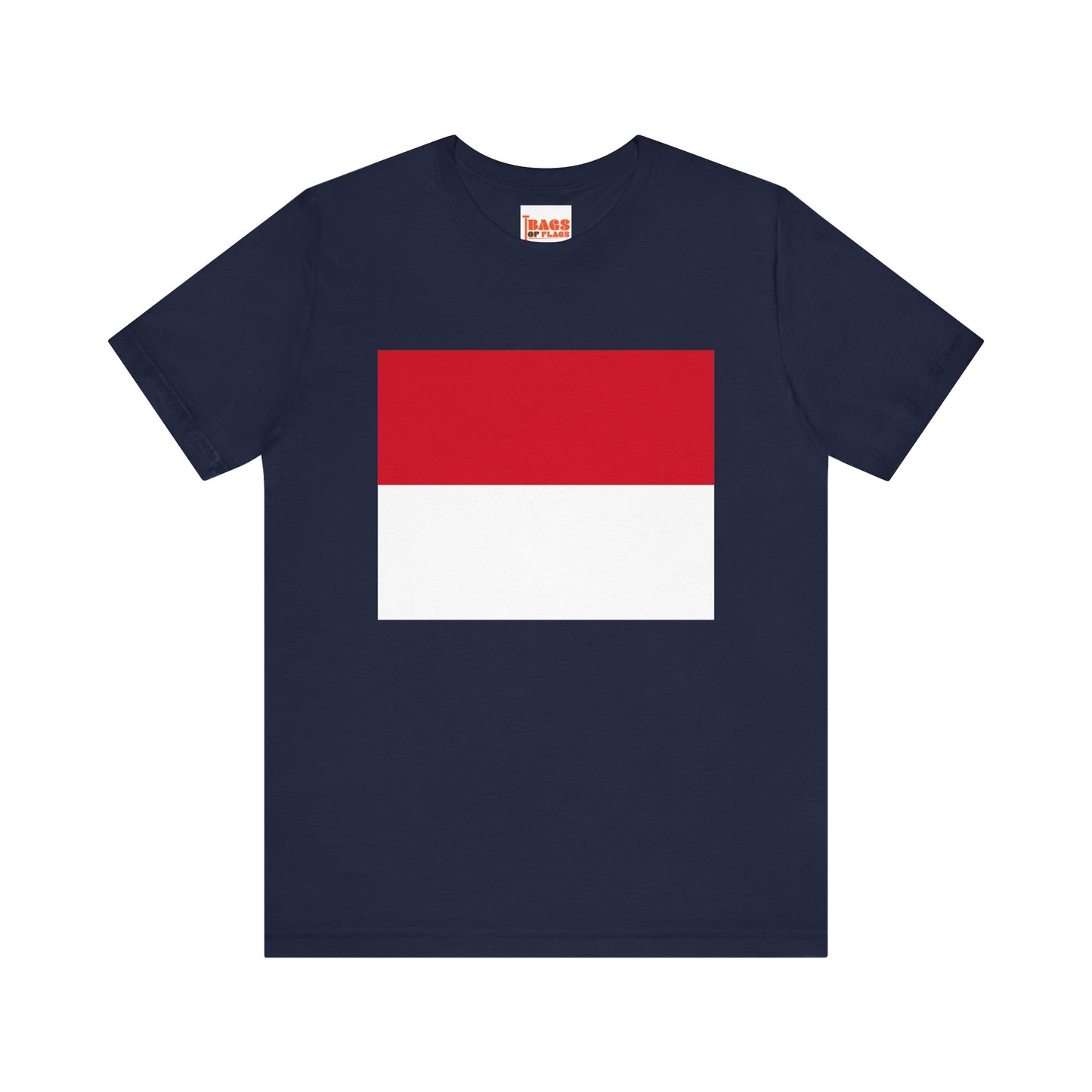 Monaco Flag on T-shirt