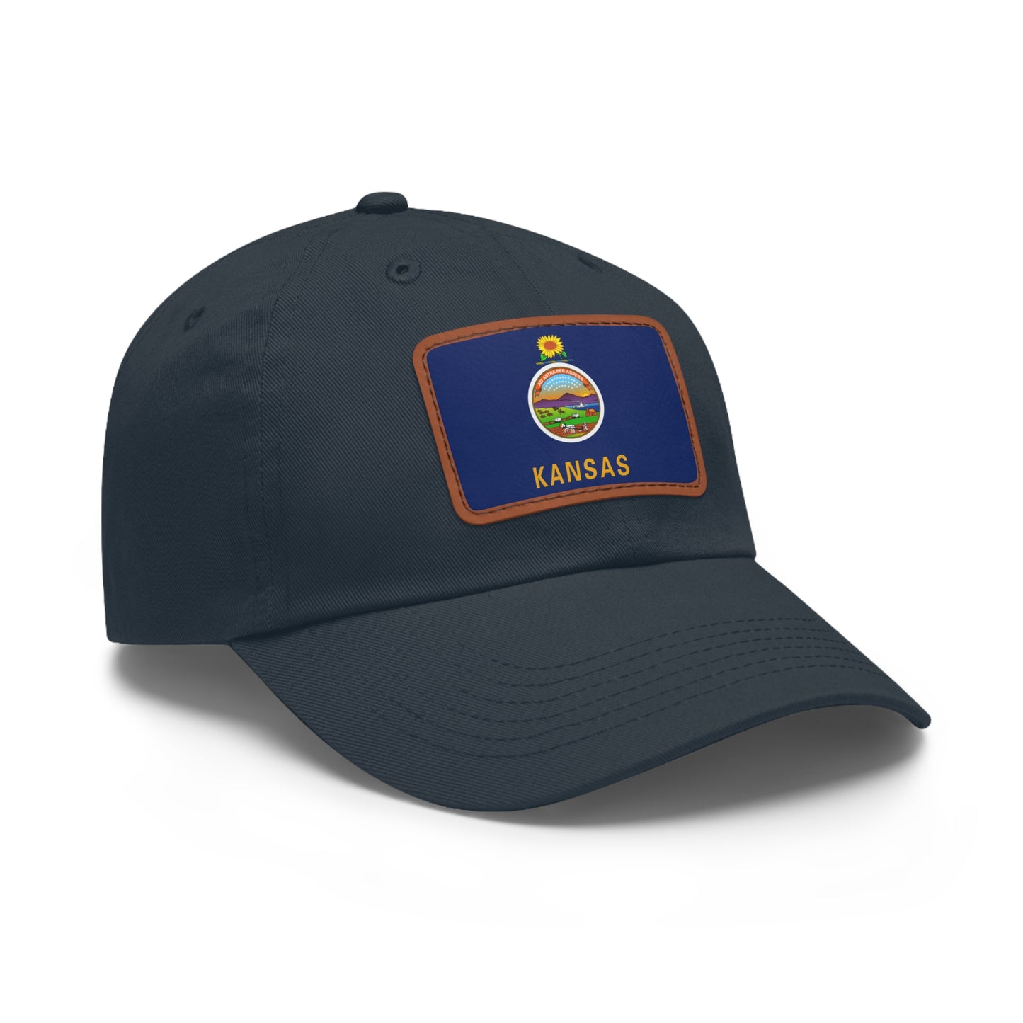 Kansas Leather Patch Hat