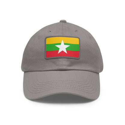 Myanmar Leather Patch Hat