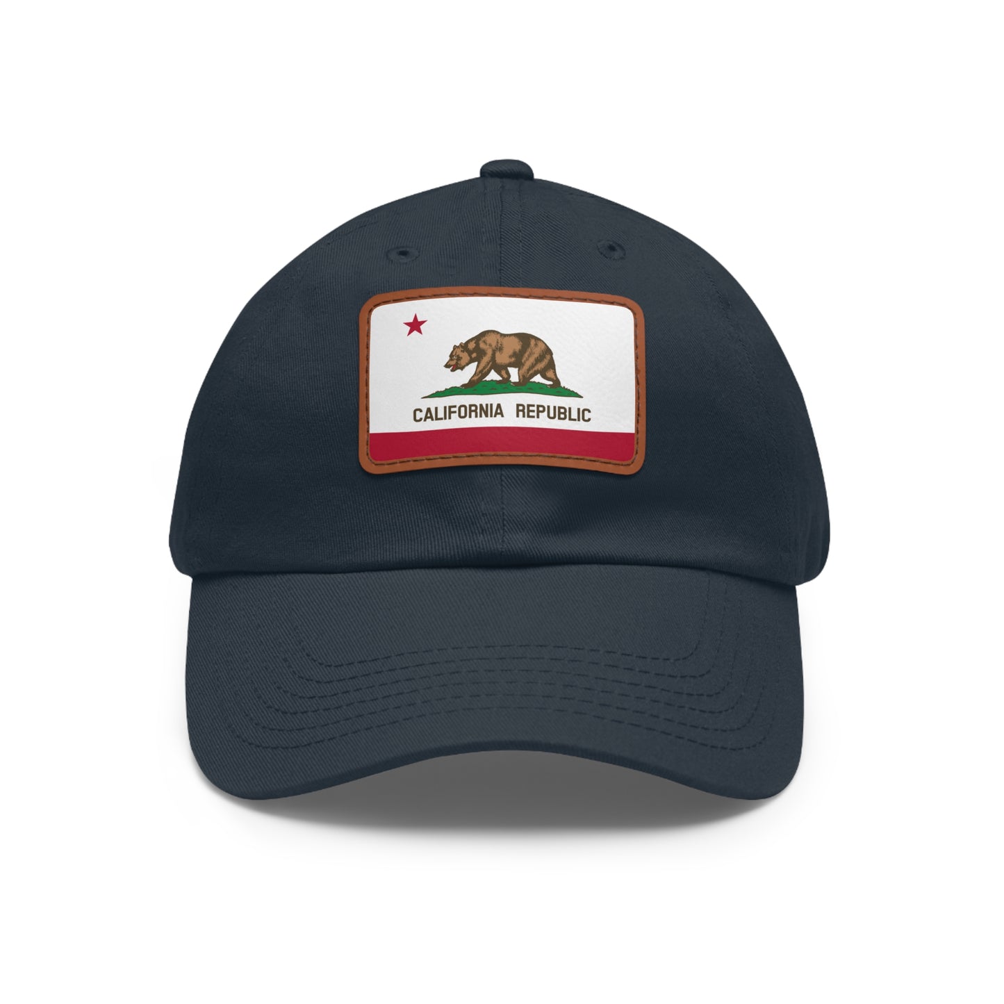 California Leather Patch Hat