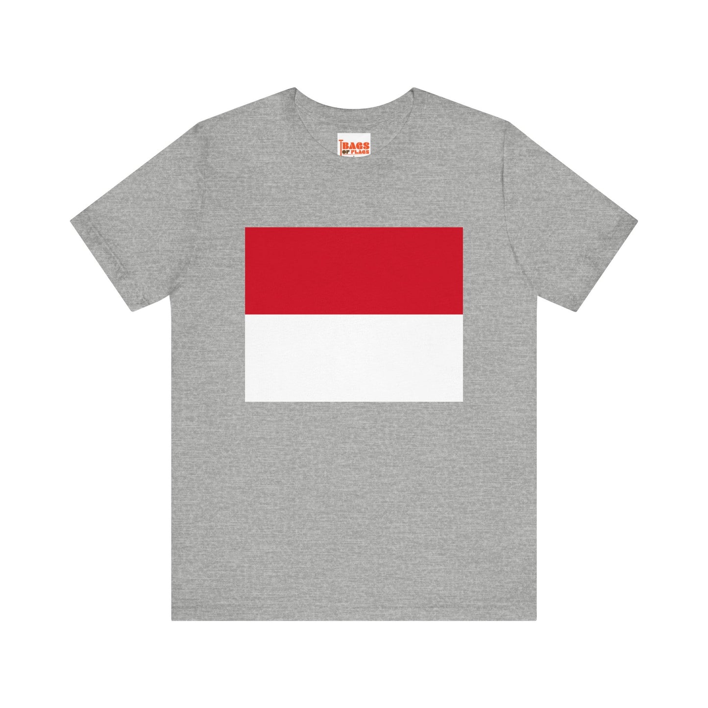 Monaco Flag on T-shirt